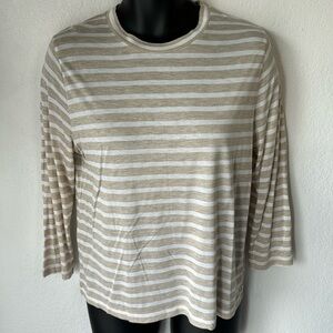 🆕 Vince Tan and White Striped‎ Long Sleeve